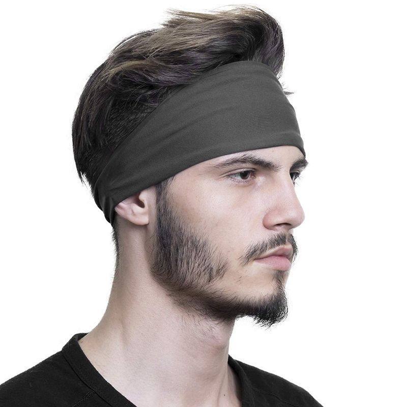 Sports stretch solid color striped running headband Sports stretch solid color striped running headband